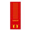 0.8/0.9M Wide Sports Long Jump Mat,Rubber Workout Mats for Home Gym Flooring,Wear-Resistant Physical Training Pad for Indoor Outdoor Children, Red view 1
