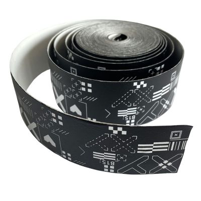 FGDTREE 5M Printing 3.5cm Width Tennis Overgrips Frame Protect PU Tennis Grip 5M Beach Racket Protective Tape Sport Accessories Tennis Racket Tape Grip Racket Head Tape Tennis Equipment Accessories