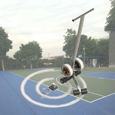 Basketball Court Marking Tool Kit, Playing Field Line Striping Machines, Tape Line Marking Tool, Adjustable Width, for Driveway, Asphalt or Concrete, Basketball Courts,45cm