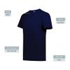 Augusta Sportswear Youth All-Day Core Basic 50/50 Tee, Midnight Blue, XL view 4