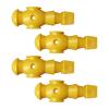 Fancyes 4 Pieces Foosball Man Foosball Guys Replacement Mini Foosball Accessories for Table Game Sculpture 5/8" Table Soccer Player, Yellow view 1