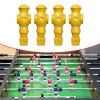 Fancyes 4 Pieces Foosball Man Foosball Guys Replacement Mini Foosball Accessories for Table Game Sculpture 5/8" Table Soccer Player, Yellow view 2