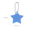 balacoo 52pcs Lightweight Reflective Pendants Star Shaped Design High Visibility Keychain Charms for Night Safety view 3