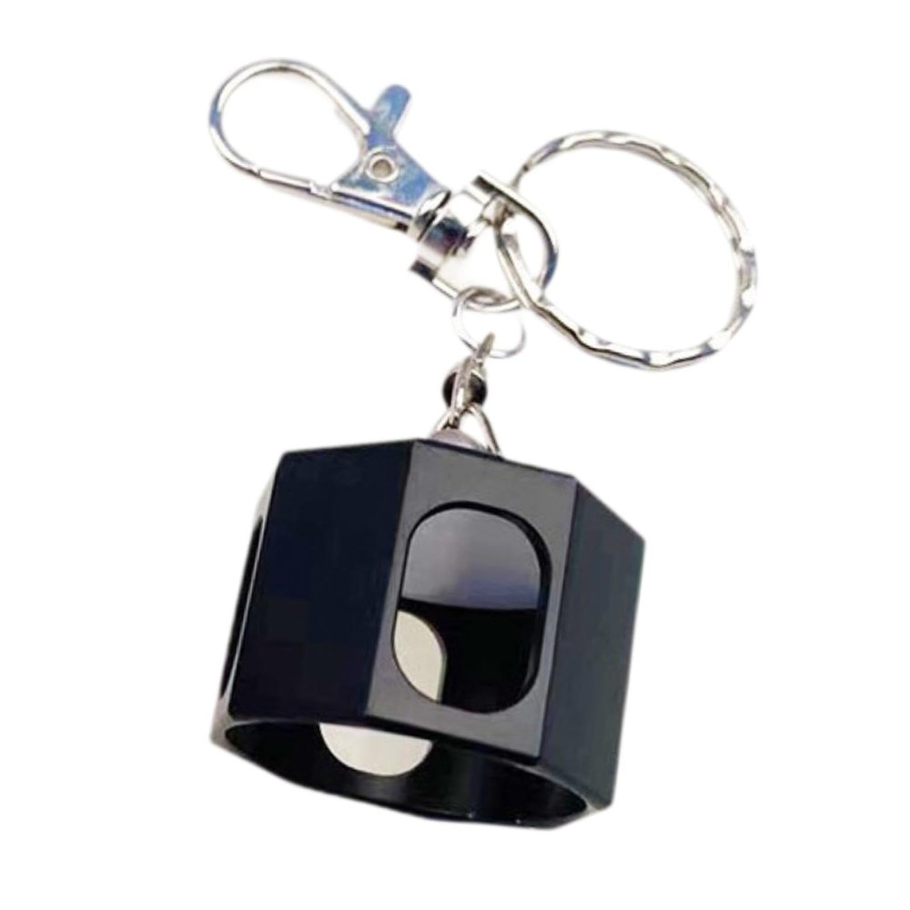 Aosekaa Pool Cue Chalk Holder Chalk Case with Keychain Lightweight Compact Practical Tool Chalk Boxes Chalk Pocket for Games Snooker, Black