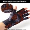 SUJAYU Fishing Gloves - Anti-slip Silicone Sailing & Kayak Gloves, UV & Sun Protection, Fly Fishing Accessories (Black, Medium) view 4