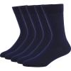 DRASEX Men's Dress Socks Business Classic Solid Pattern Lightweight Cotton Comfortable Breathable Crew Socks view 1