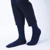 DRASEX Men's Dress Socks Business Classic Solid Pattern Lightweight Cotton Comfortable Breathable Crew Socks view 2
