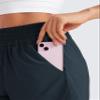 CRZ YOGA Linerless Relaxed Casual Shorts for Women 3" - High Waisted for Lounge Athletic Golf with Pockets True Navy X-Large view 3