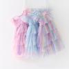 NineFit Basics Layered Butterfly Tulle Tutu Dress for Baby Girls,Toddler Baby Girls Dress with Flower Independence (A-Blue, 5-6 Years) view 3