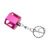 Aosekaa Pool Cue Chalk Holder Octagonal Chalk Case with Keychain, Pink view 2