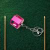 Aosekaa Pool Cue Chalk Holder Octagonal Chalk Case with Keychain, Pink view 4