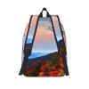 MDATT Blue Ridge Mountains Backpacks Lightweight With 1 Main Compartment, Tote Shoulder Hiking Bag, Small, Black view 3