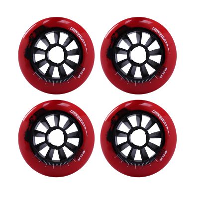 ZYANLING Inline Skate Wheels Outdoor & Indoor 4 Pack 100mm 85A Roller Hockey Wheels, Replacement Roller Skate Wheels for Speed Skating Skate