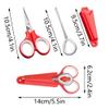 Fishing Scissor Portable Fishing Pliers with Hook Taker and Safety Cover, Stainless Steel Scissors for Cutting Fishing Line (Blue) view 2