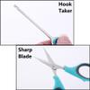 Fishing Scissor Portable Fishing Pliers with Hook Taker and Safety Cover, Stainless Steel Scissors for Cutting Fishing Line (Blue) view 4