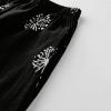 BIVENANT Black Linen Pants Women Summer Casual Loose Pants Cotton Pants Wide Leg Pants Elastic Waist Pants Capri Pants Cropped Pants view 2