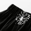 BIVENANT Black Linen Pants Women Summer Casual Loose Pants Cotton Pants Wide Leg Pants Elastic Waist Pants Capri Pants Cropped Pants view 3