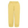 BIVENANT Yellow Linen Pants for Women Cotton Pants Casual Summer Pants Capri Pants Elastic Waist Pants Wide Leg Trousers Cropped Pants view 4
