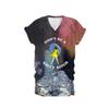 MOGUI Dont Be A Salty Bitch Shirt Salty Bitch Tshirt Salty Shirt Casual Vintage Graphic Tshirt Funny Letter Print V Neck Tee Shirt, 5X-Large, Tiedye view 1