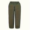 BIVENANT Green Linen Pants for Women Cotton Pants Casual Summer Pants Capri Pants Elastic Waist Pants Wide Leg Trousers Cropped Pants view 4