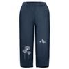BIVENANT Navy Blue Linen Pants Women Summer Casual Loose Pants Cotton Pants Wide Leg Pants Elastic Waist Pants Capri Pants Cropped Pants view 3