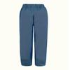BIVENANT Navy Blue Elastic Waist Pants Wide Leg Cropped Pants Linen Pants Cotton Pants Capri Pants for Women Casual Summer view 4