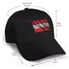 Silk Style Flag of Austria Baseball Cap Women Men Hat Outdoor Leisure Sun Hat Adjustable Truck Driver Baseball Caps Dad Hats Black view 2