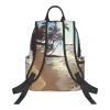 MDATT Hawaii Beach Backpacks Lightweight With 1 Main Compartment, Tote Shoulder Hiking Bag, Black view 3