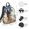 MDATT Hawaii Beach Backpacks Lightweight With 1 Main Compartment, Tote Shoulder Hiking Bag, Black view 4