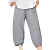 BIVENANT Cotton Pants for Women Casual Pants for Women Summer Pants for Women Capri Pants for Women Elastic Waist Pants for Women Cropped Wide Leg Pants for Women Linen Trousers for Women view 1
