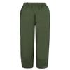 BIVENANT Green Linen Pants for Women Cotton Pants Casual Summer Pants Capri Pants Elastic Waist Pants Wide Leg Trousers Cropped Pants view 4