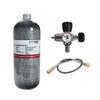 TUXING 4500psi Carbon Fiber Air Tank 2L (Empty Bottle)& Pcp Paintball Filling Station with Pressure Gauge Valve,Scuba Tank,Pcp Tank with Regulator Gauge for PCP Game view 1