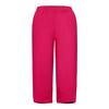 BIVENANT Women's Red Cotton Linen Boho Casual Wide Leg High Waisted Capri Pants XXL view 4