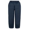 BIVENANT Navy Blue Cotton Pants Casual Pants Summer Pants Capri Pants Elastic Waist Pants Cropped Wide Leg Pants Linen Trousers for Women view 4