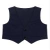 JEATHA Kids Boys 2-Button Formal Dressy Vest V Neck Single-Breasted Waistcoat for Wedding Birthday Party Navy Blue 12 Years view 1