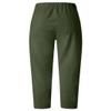 BIVENANT Linen Pants for Women Cotton Pants for Women Casual Summer Pants for Women Capri Pants for Women Elastic Waist Pants for Women Wide Leg Trousers for Women Cropped Pants for Women view 3