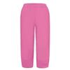BIVENANT Pink Cotton Pants Casual Pants Summer Pants Capri Pants Elastic Waist Pants Cropped Wide Leg Pants Linen Trousers for Women view 3