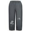 BIVENANT Women's Grey Cotton Linen Elastic Waist High Rise Palazzo Pants, Size 4X-Large to 5XL, Casual Summer Loose Pants view 3