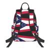 MDATT Ohio State Flag Backpacks Lightweight With 1 Main Compartment, Tote Shoulder Hiking Bag, Black view 3