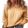 Dokotoo Womens Sweaters Fall Outfits 2025 Winter Clothing Turtleneck Oversized Sweater Long Sleeve Cable Knit Pullover Mock Neck Tops Casual Chunky Jumpers Plus Size Camel Brown Sweaters for Women XL view 1