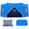 CUCUFA 8ft Trampoline Cover, Waterproof Oxford Cloth Trampoline Tent with Window and Skylight, Trampoline Canopy with Zipper and Strap Fit for 6 Straight Pole Trampoline, Trampoline Canopy