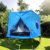 CUCUFA 8ft Trampoline Cover, Waterproof Oxford Cloth Trampoline Tent with Window and Skylight, Trampoline Canopy with Zipper and Strap Fit for 6 Straight Pole Trampoline, Trampoline Canopy view 2