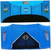 CUCUFA 8ft Trampoline Cover, Waterproof Oxford Cloth Trampoline Tent with Window and Skylight, Trampoline Canopy with Zipper and Strap Fit for 6 Straight Pole Trampoline, Trampoline Canopy view 4