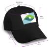 Flag of Park City, Kansas Baseball Cap Women Men Hat Outdoor Leisure Sun Hat Adjustable Truck Driver Baseball Caps Dad Hats Black view 2