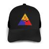11th Us Armored Division SSI Baseball Cap Women Men Hat Outdoor Leisure Sun Hat Adjustable Truck Driver Baseball Caps Dad Hats Black view 3