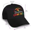 Juneteenth Breaking Every Chain Baseball Cap Women Men Hat Outdoor Leisure Sun Hat Adjustable Truck Driver Baseball Caps Dad Hats Black view 2