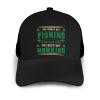 The Worst Day Fishing Baseball Cap Women Men Hat Outdoor Leisure Sun Hat Adjustable Truck Driver Baseball Caps Dad Hats Black view 3