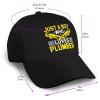 Just A Boy Who Loves Plumber Baseball Cap Women Men Hat Outdoor Leisure Sun Hat Adjustable Truck Driver Baseball Caps Dad Hats Black view 2