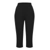 Women Womens Cargo Capris Summer Casual Drawstring High Waisted Hiking Jogger Pants Lightweight Outdoor Cotton Capri Pants view 3