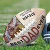Jaydouble Custom Footballs Fathers Festival Day Gift Personalized Photo Football Dad Birthday Gift Customized Football with Photo Text Birthday Gifts for Dad from Daughter Son Gifts for Xmas view 1